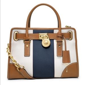 Michael Kors Hamilton Striped Bag